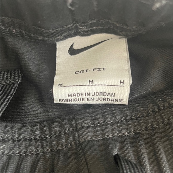 Nike Kids Black Joggers with Gray Panels - Picture 2 of 5